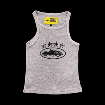 Corteiz Alcatraz 4 Star Ladies Tank Top Grey