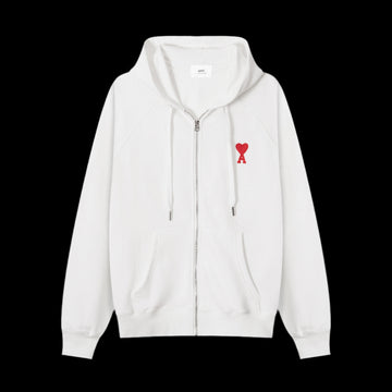 Ami Paris White Zip Up