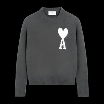 AMI Paris Sweater Grey