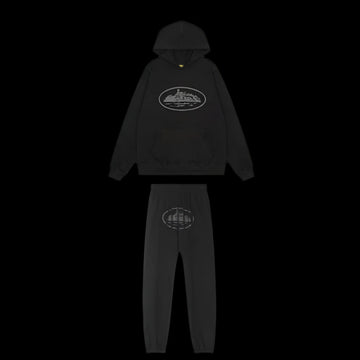 Corteiz Blackout Hoodie Set