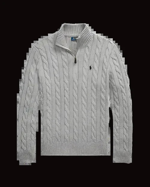 Ralph lauren cable knit quarter zip